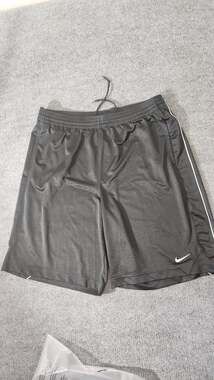 Nike Men's XXL Black Athletic Shorts with White Piping Trim